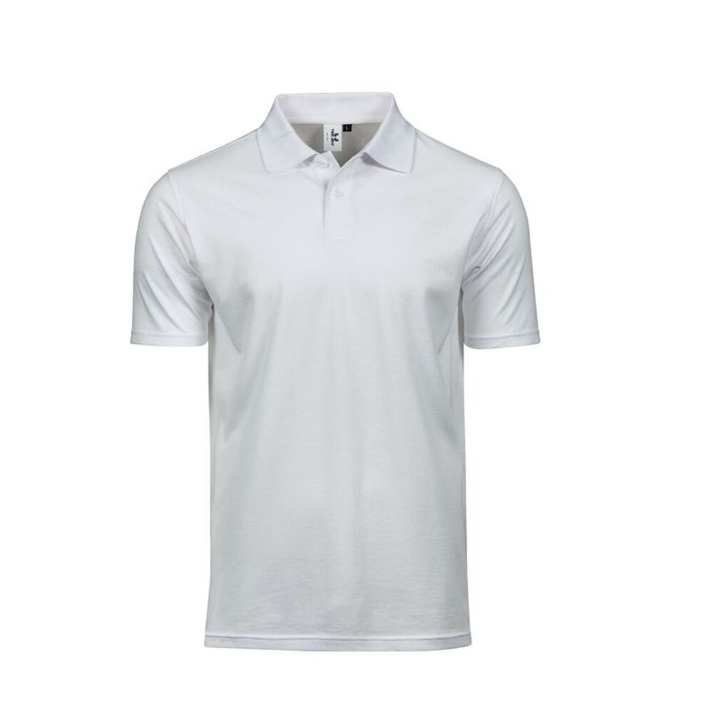 Tee Jays Mens Power Polo Shirt / White